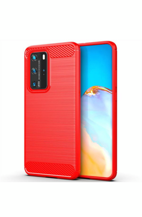 Huawei P40 Pro Shockproof Carbon Fiber Design Cover