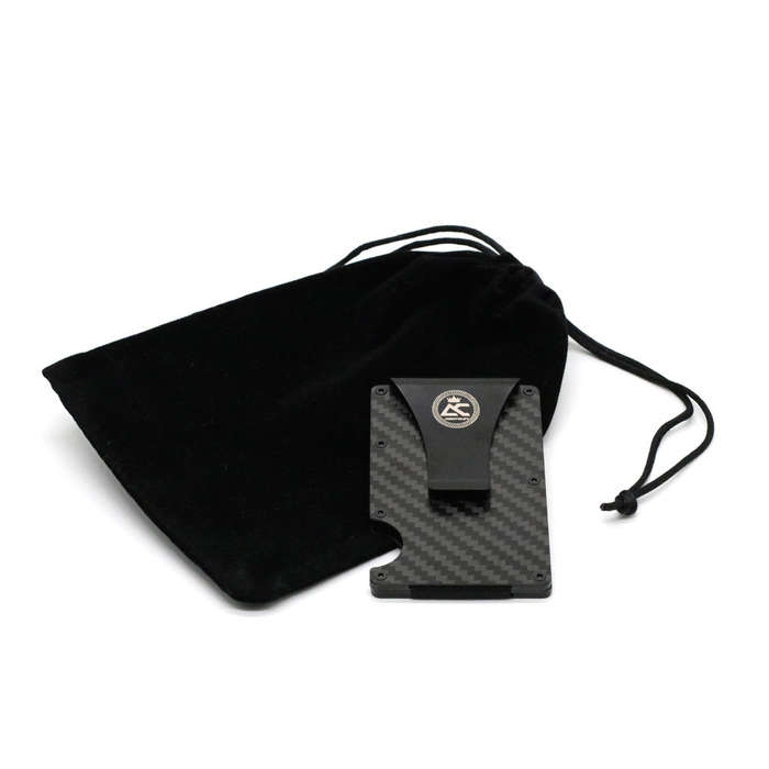 Argent Craft Minimalist Card Holder Wallet - Carbon Fibre