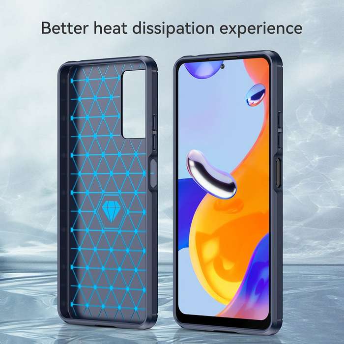 CellTime Shockproof Carbon Fiber Design Cover for Xiaomi Redmi Note 11 Pro