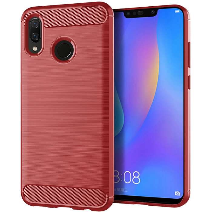 CellTime Huawei Y8s 2020 Shockproof Carbon Fiber Design Cover