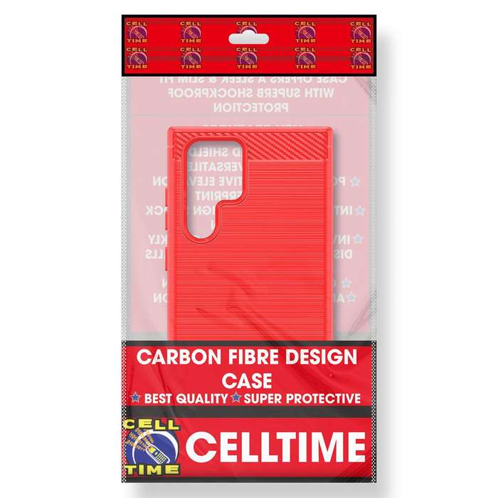 Carbon Fiber Design Cover for Galaxy S23 Ultra Shockproof