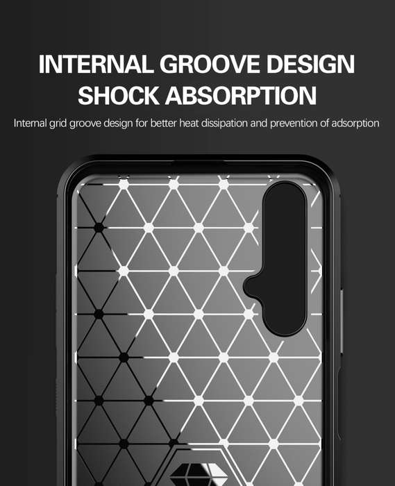 CellTime Huawei Nova 5T Shockproof Carbon Fiber Design Cover