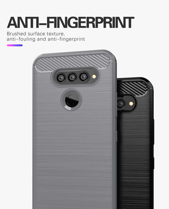 CellTime LG G8s ThinQ Shockproof Carbon Fiber Design Cover
