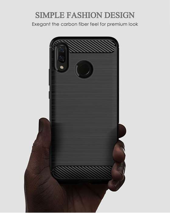 CellTime Huawei Y8s 2020 Shockproof Carbon Fiber Design Cover
