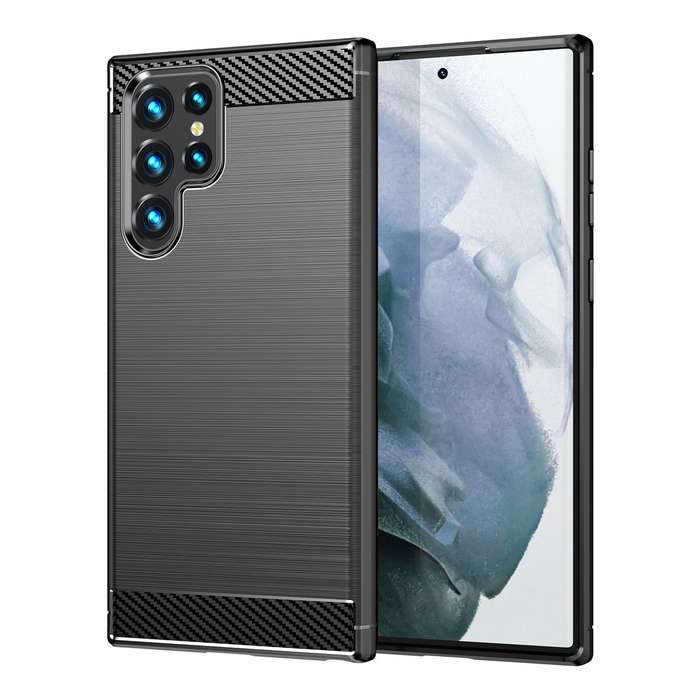 Carbon Fiber Design Cover for Galaxy S23 Ultra Shockproof