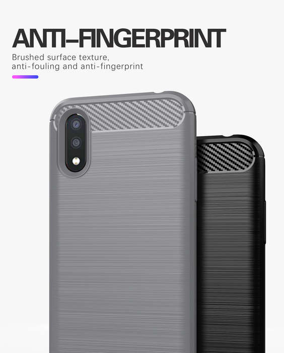 CellTime Galaxy A01 Shockproof Carbon Fiber Design Cover