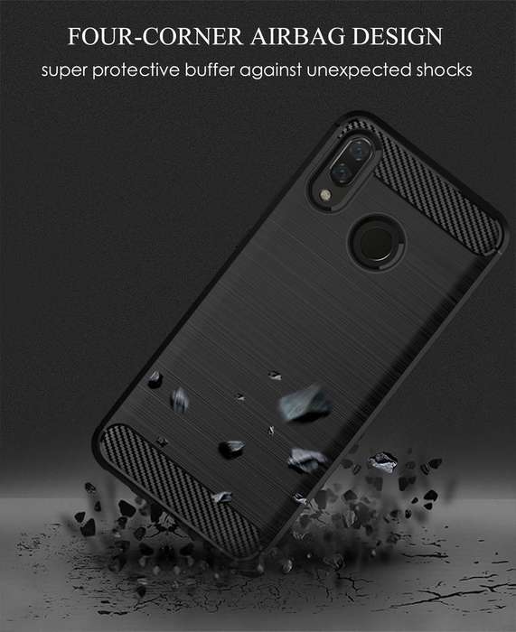 CellTime Huawei Y8s 2020 Shockproof Carbon Fiber Design Cover
