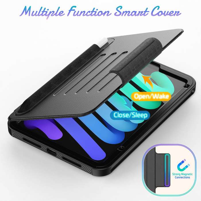 CellTime LeatherBlazer Shockproof Rugged Cover for iPad Mini 6 (8.3")