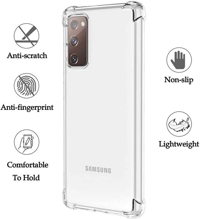 CellTime Galaxy S20 FE (Fan Edition) Clear Shock Resistant Armor Cover