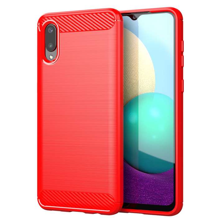 CellTime Galaxy A02 Shockproof Carbon Fiber Design Cover
