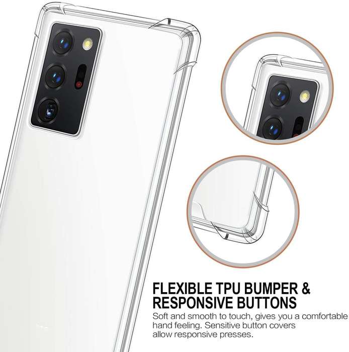 CellTime Galaxy Note 20 Clear Shock Resistant Armor Cover