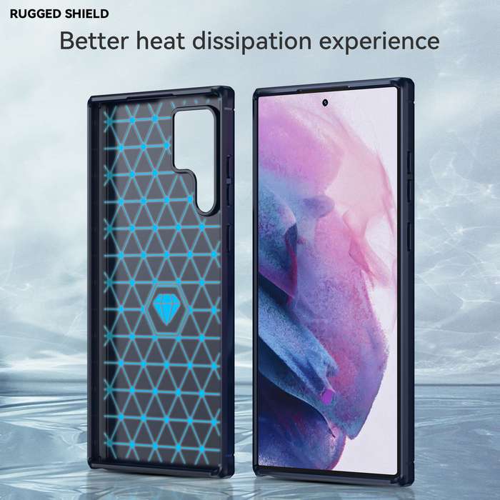 Carbon Fiber Design Cover for Galaxy S23 Ultra Shockproof