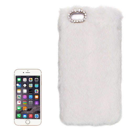 Faux Fur PC Protective Case for iPhone 6 & 6s(White)