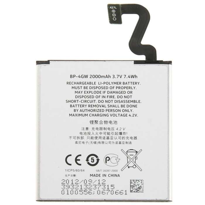 BP-4GW 2000mAh Rechargeable Li-Polymer Battery for Nokia Lumia 920