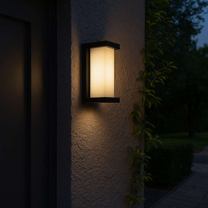 Warm White LED Coastal Outdoor Wall Light ABS IP54