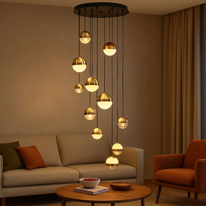 Aurora Large LED Cluster Pendant Light