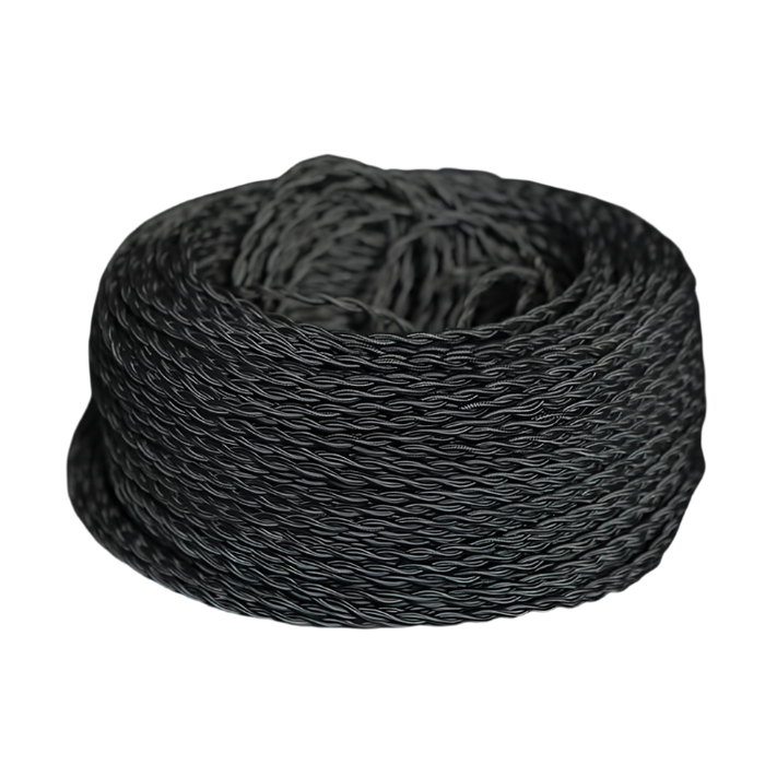 Black Flexible Electrical Cord 0.5 mmÂ² - Per Meter