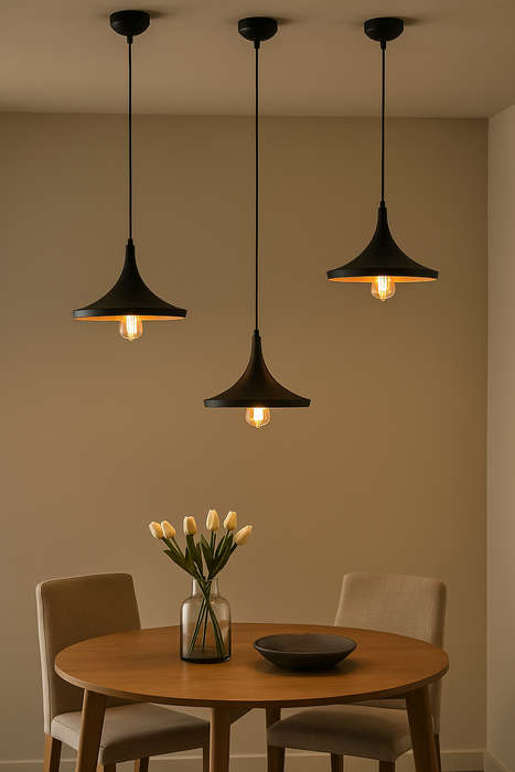Schwin Black & Gold Pendant Light