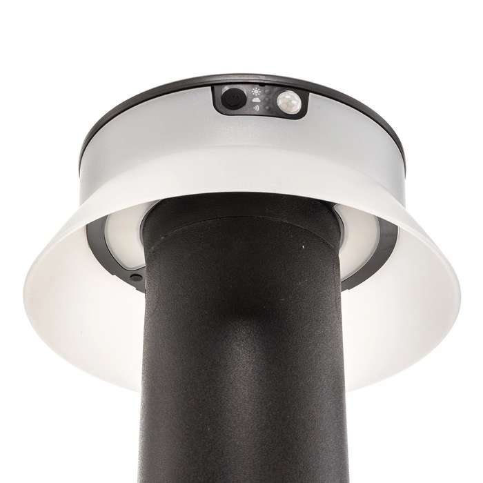 Felice Black LED Solar Bollard CTC