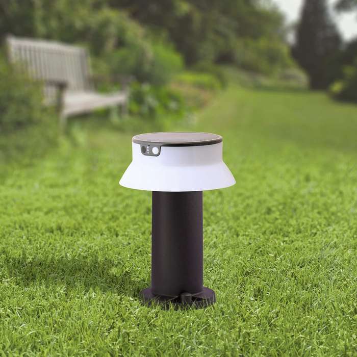 Felice Black LED Solar Bollard CTC