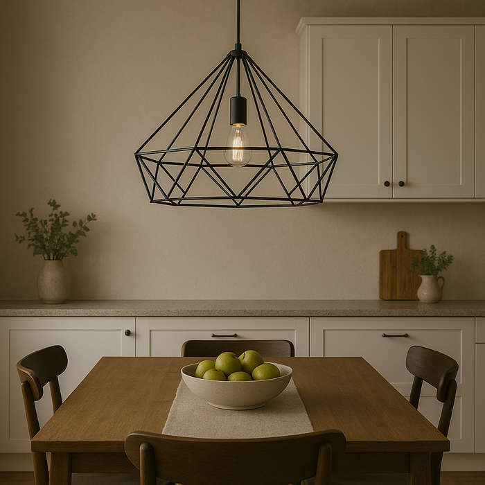 Leonardo Black Wire Pendant Light