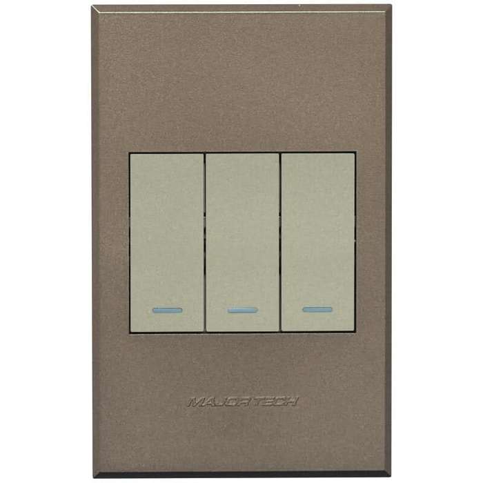 Veti 3 - Three Lever, Two Way Light Switch
