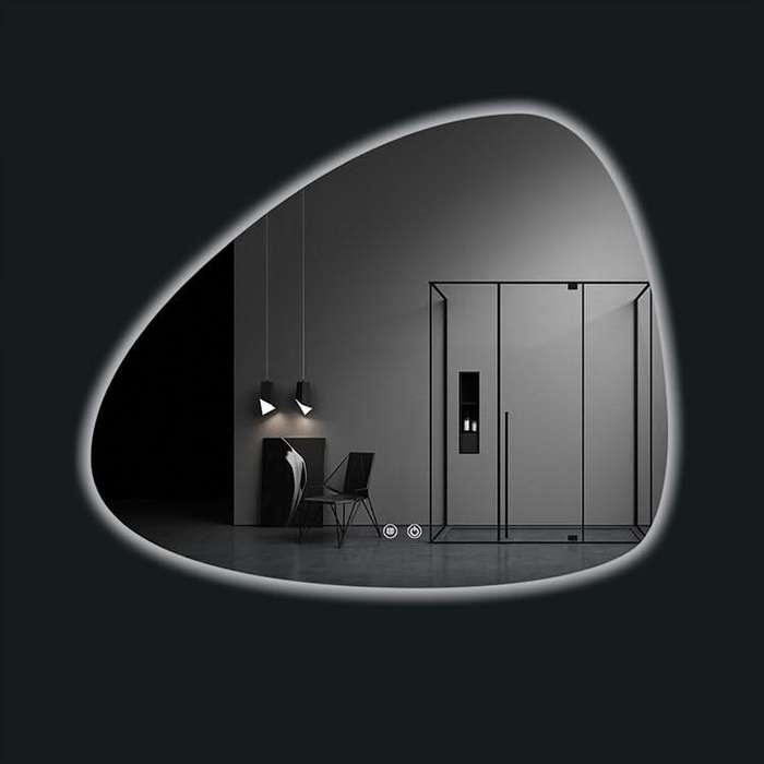 36W Ovioid LED Mirror - Anti Fog