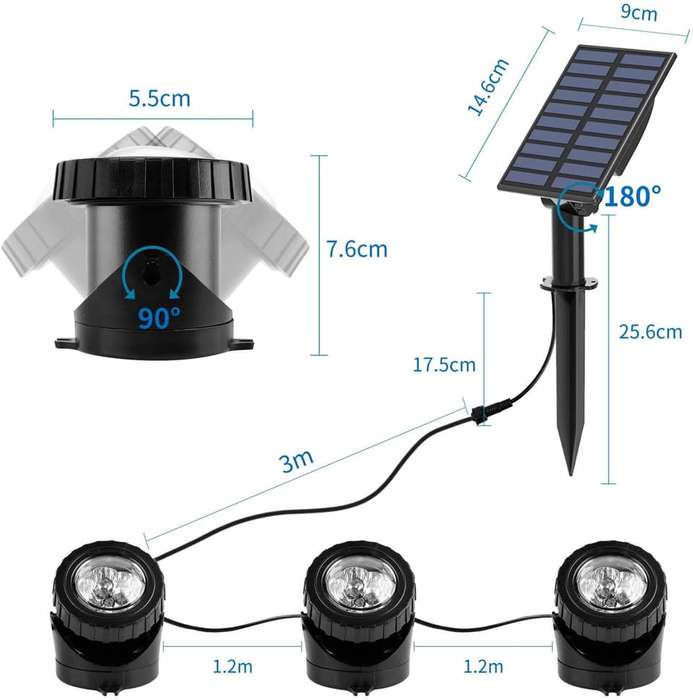 Solar RGB Pond Light Kit