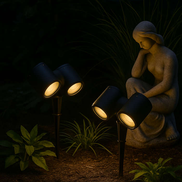 Dual Garden Spike Light