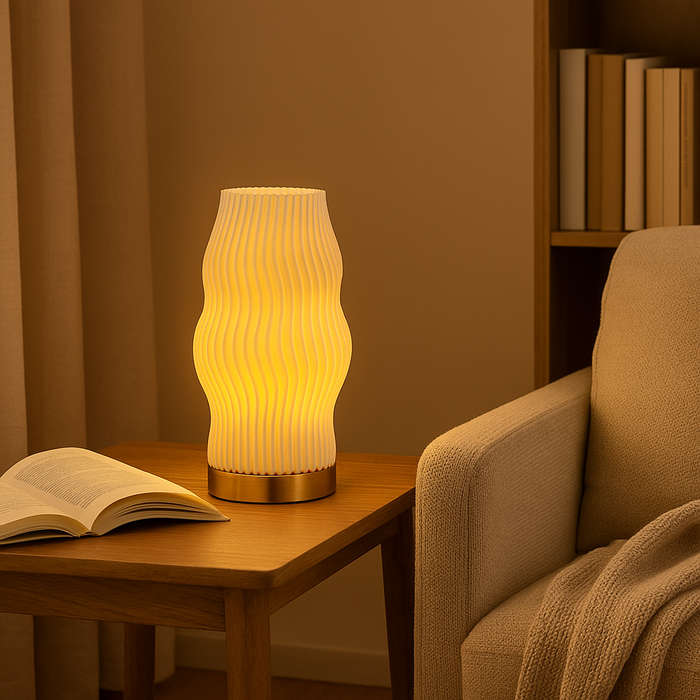 Dahlia 3D Printed Table Lamp (Recycled)