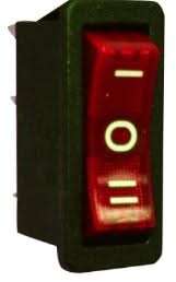 Orange LED Rocker Switch - 230V
