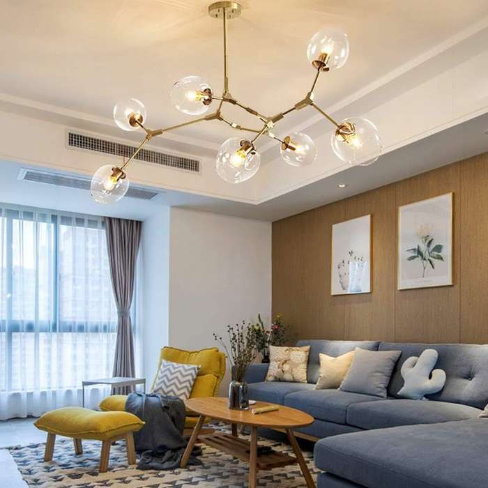 Elegant Gold 8 Light Pendant
