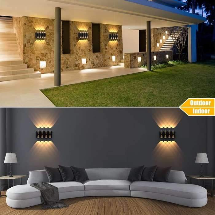 Louis 8 Light Up & Down Wall Light