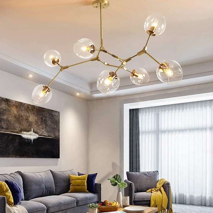 Elegant Gold 8 Light Pendant