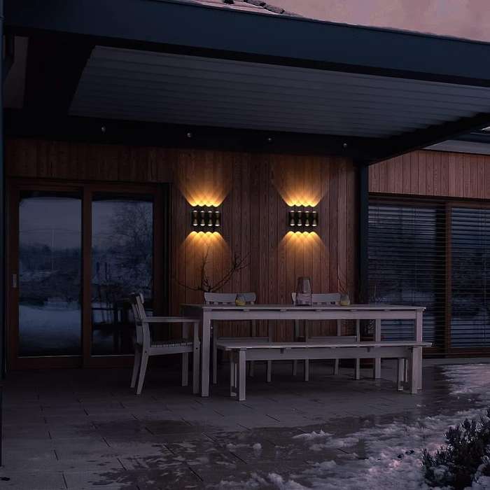Louis 8 Light Up & Down Wall Light