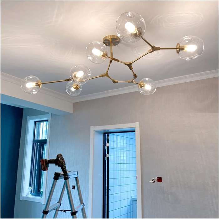 Elegant Gold 8 Light Pendant
