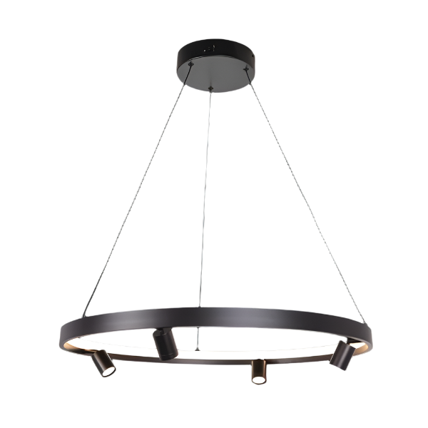 Crown Black LED Pendant Light