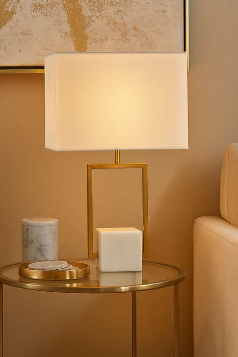 Verdi Gold & Marble Table Lamp