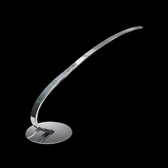 230v Chrome Table Lamp Dimmable LED Warm White