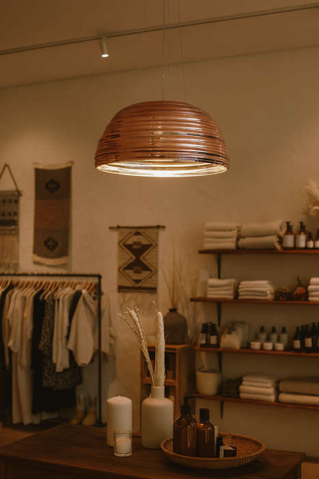 Gloss Copper Pendant Light