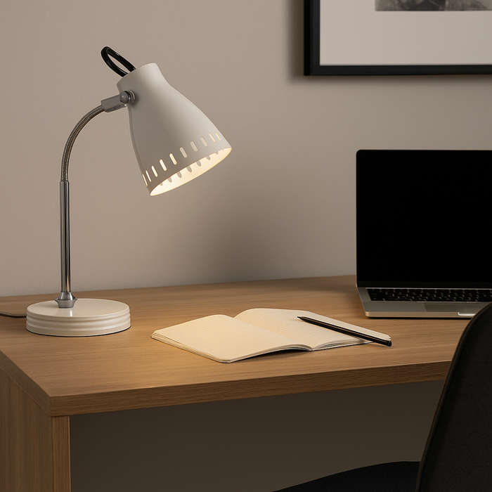 Grey Flexi Desk Lamp