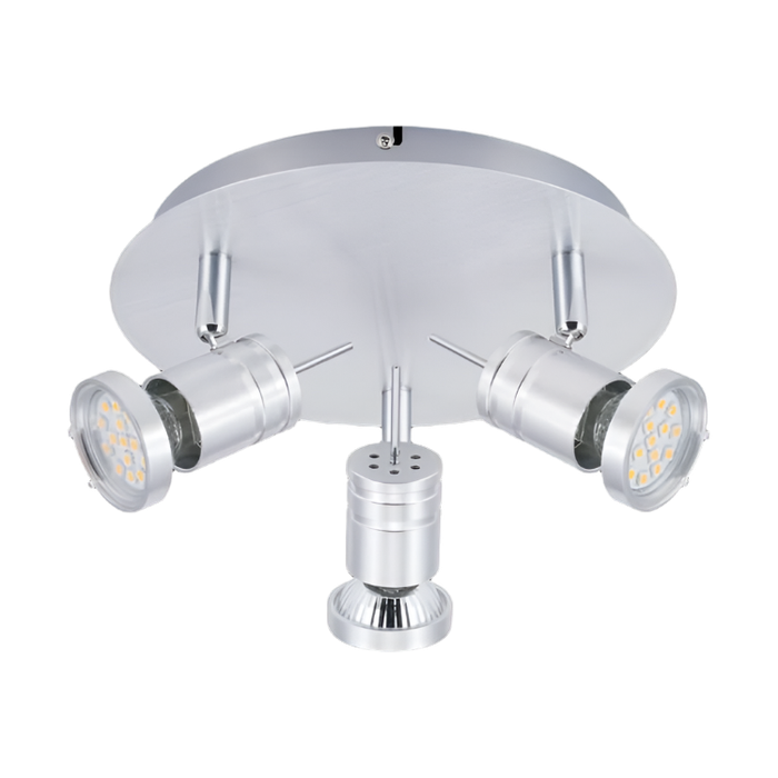 Brushed Aluminum Indoor Adjustable Spot Lights