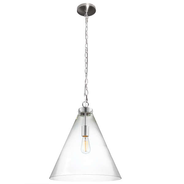 Beltone Glass Funnel Pendant Light