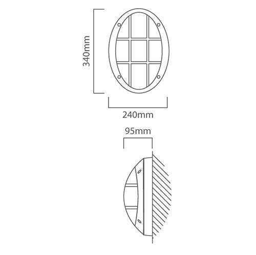 Fumagalli Danzi Grey Outdoor Coastal Wall Light
