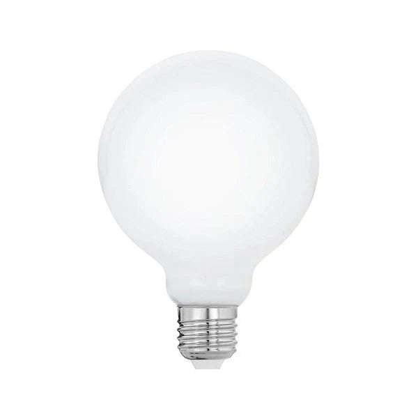 LED Dimmable G95 Opal Bulb Warm White E27