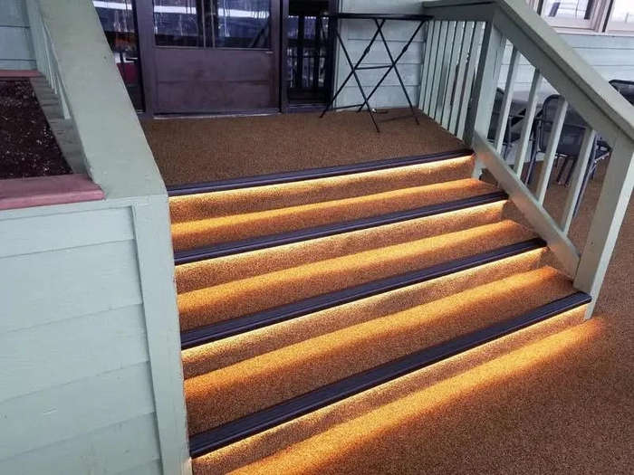 LED Stair / Step Profile Black - Downlight