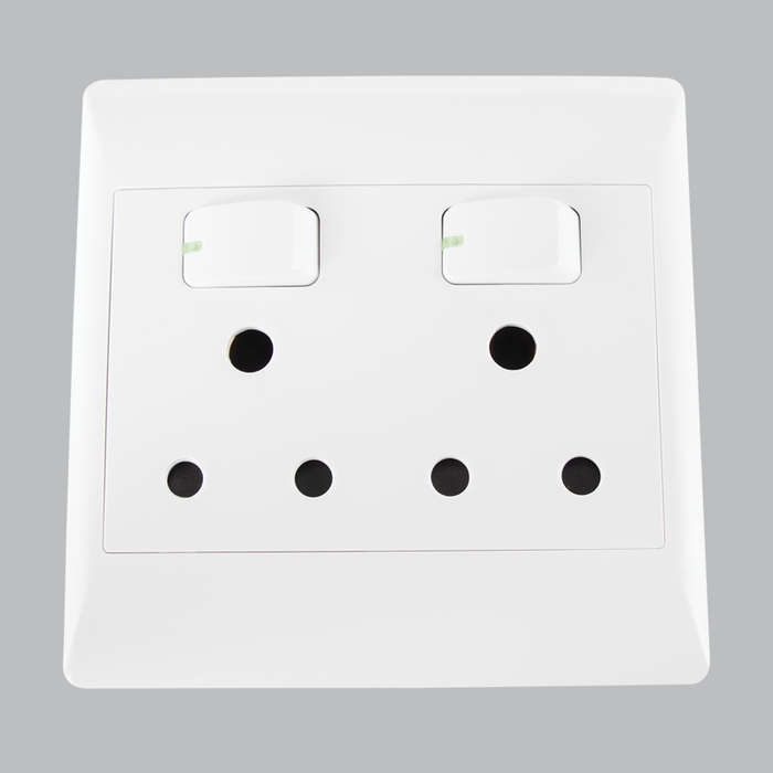 EPL White Socket - 16 Amp Double Socket
