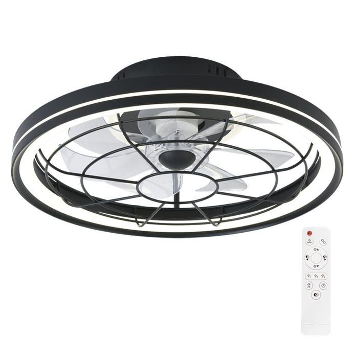 Clint Flush Mount LED Ceiling Fan