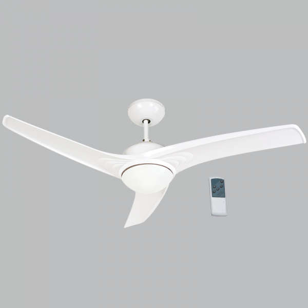 3 Blade White Ceiling Fan with Remote