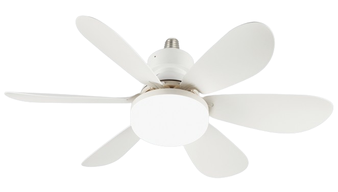 Mini E27 Ceiling Fan with Light and Remote Control